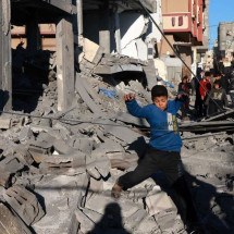 O silêncio das vítimas de Gaza - Mohammed ABED / AFP