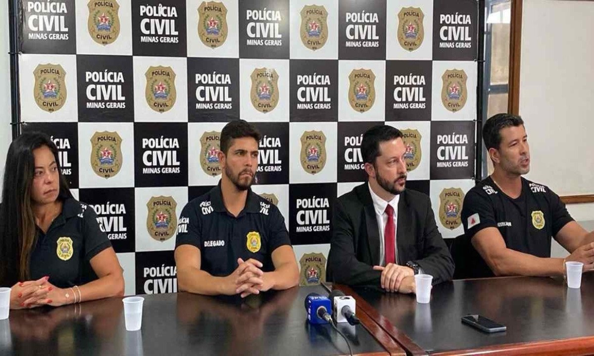 Polícia Civil divulgou detalhes da investigação em coletiva realizada nesta terça-feira (6/2) -  (crédito: Divulgação / PCMG)