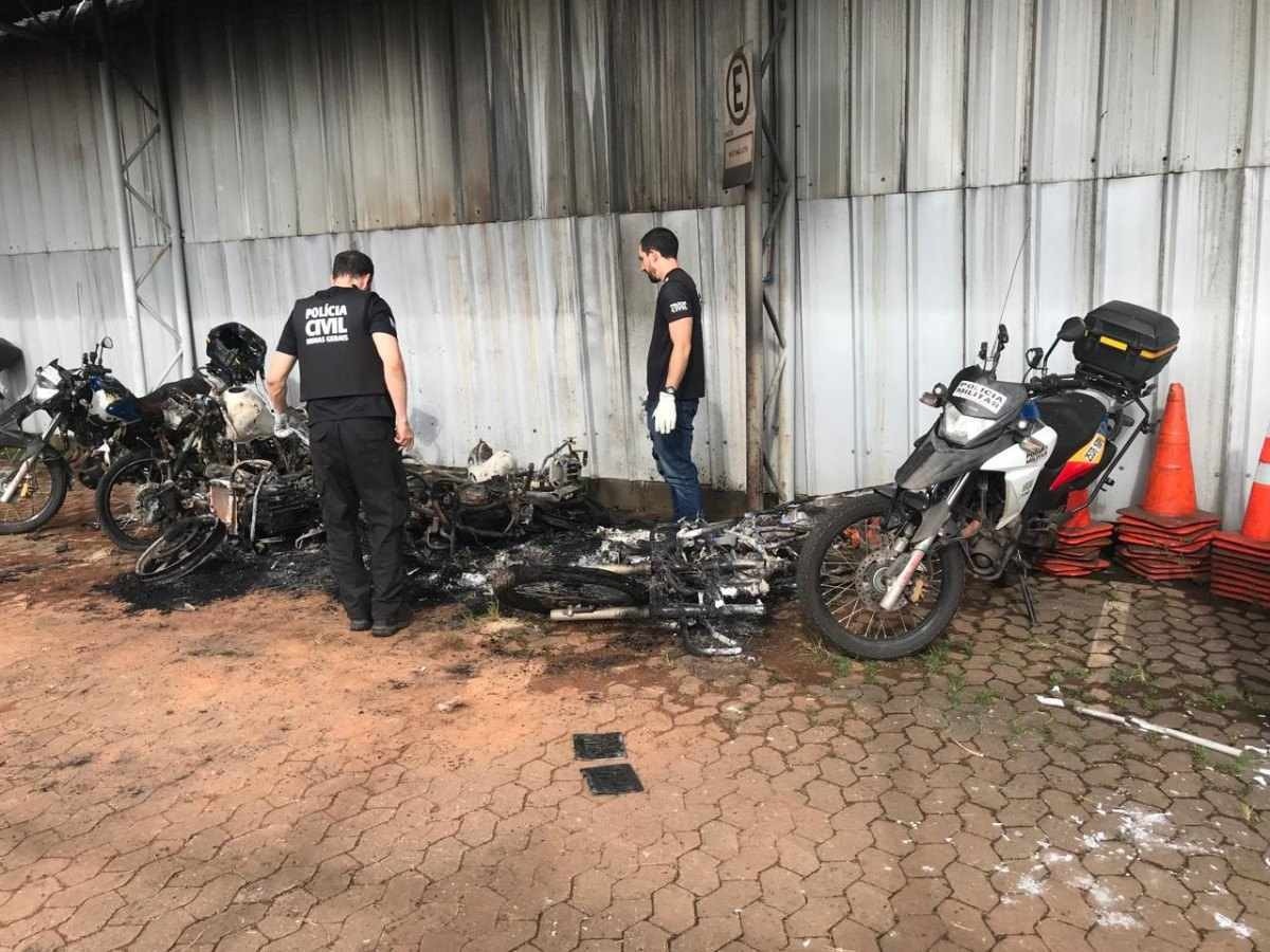 Polícia prende suspeito de atear fogo em motos da PM na Estação São Gabriel