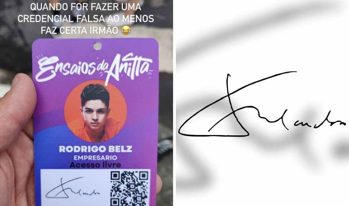 Jovem que teria falsificado credencial para show Anitta é acusado de usar assinatura de FHC