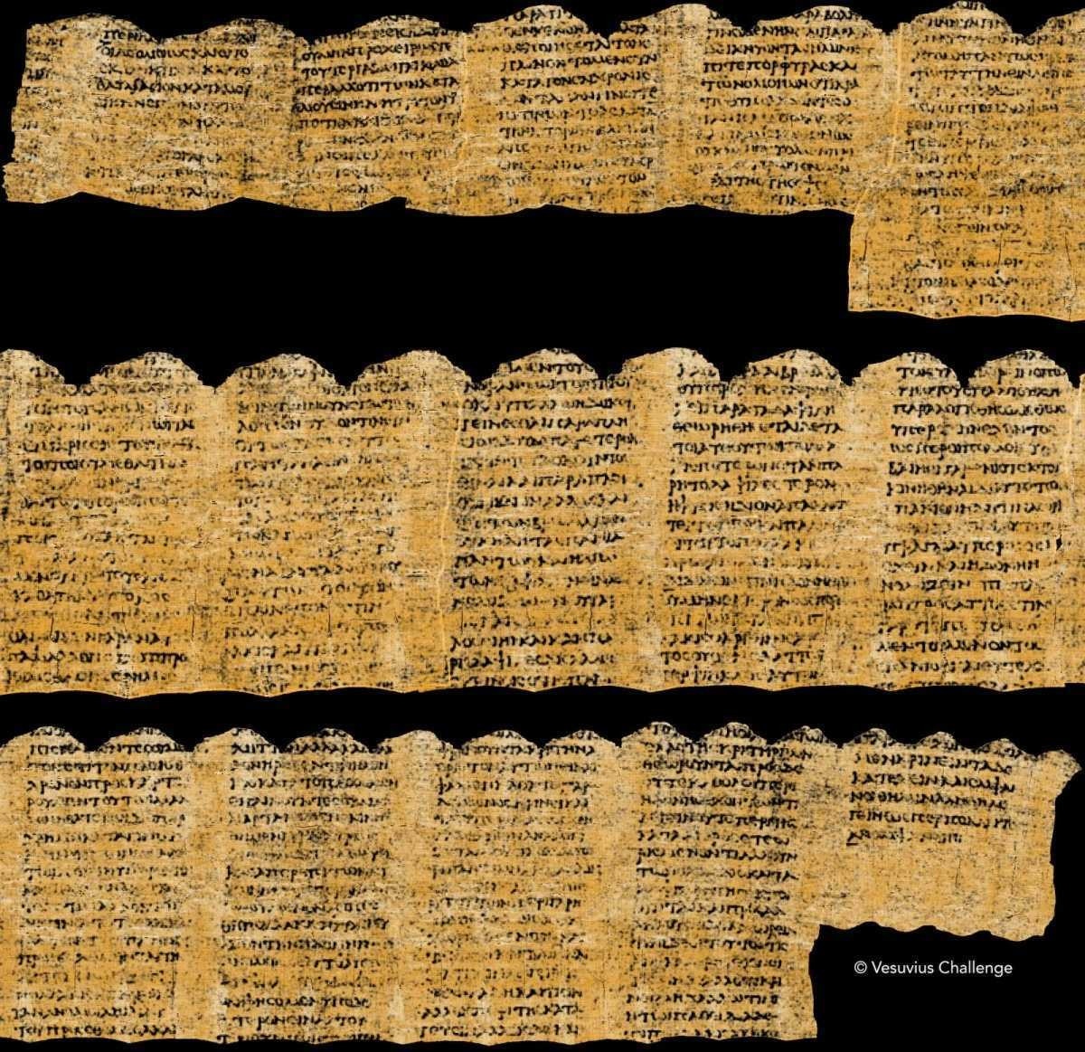 Pergaminho grego com 2 mil anos é decifrado por inteligência artificial