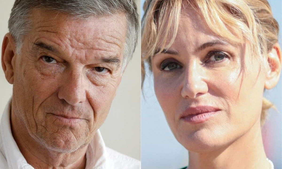 Diretor de cinema Benoît Jacquot e atriz Judith Godrèche  -  (crédito: FRANCOIS GUILLOT, LOU BENOIST / AFP)