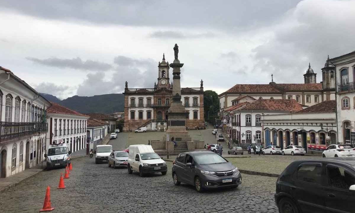 Praça Tiradentes ainda não está liberada para a folia -  (crédito: Edesio Ferreira/EM/D.A Press)