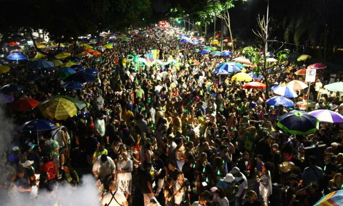 Desfile do Chama o Síndico arrastou multidão no Centro de BH -  (crédito: Marcos Vieira/EM/D.A Press)