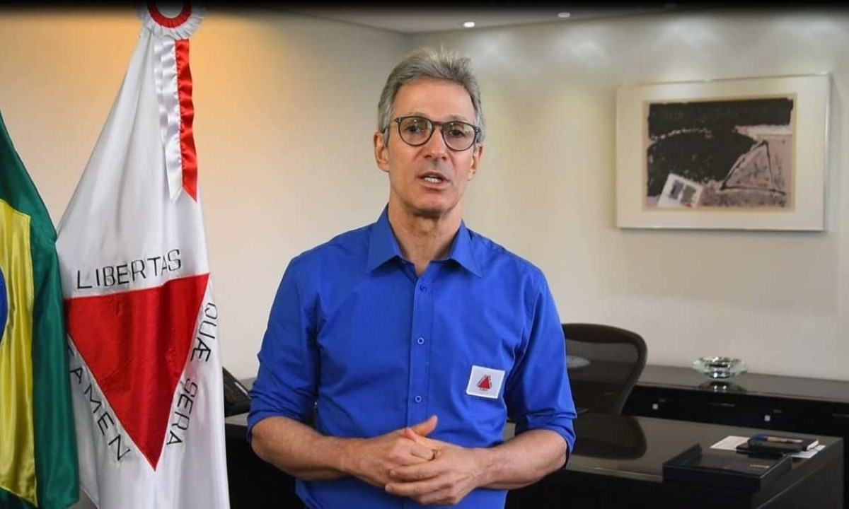 Governador Zema fala sobre o que foi conversado com o presidente Luiz Inácio Lula da Silva durante evento no Minascentro -  (crédito: Reprodução)