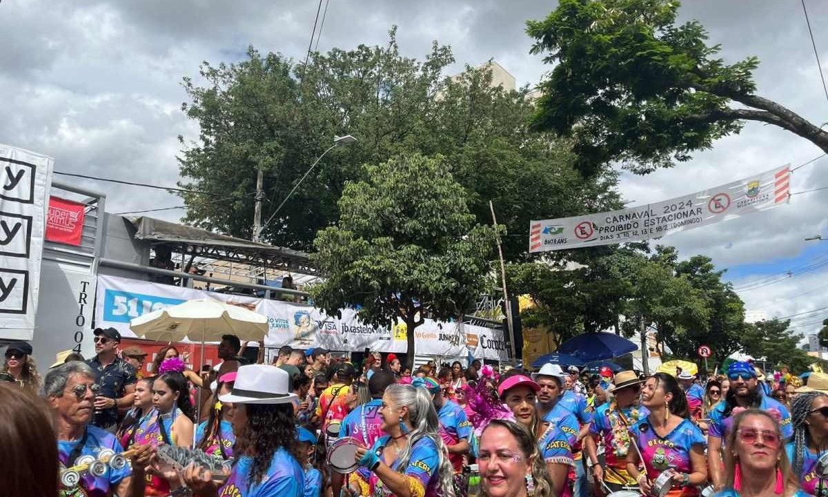Este ano, a expectativa era de que cerca de 120 mil pessoas particiem da folia na avenida -  (crédito: Izabela Baeta/ EM / DA Press)