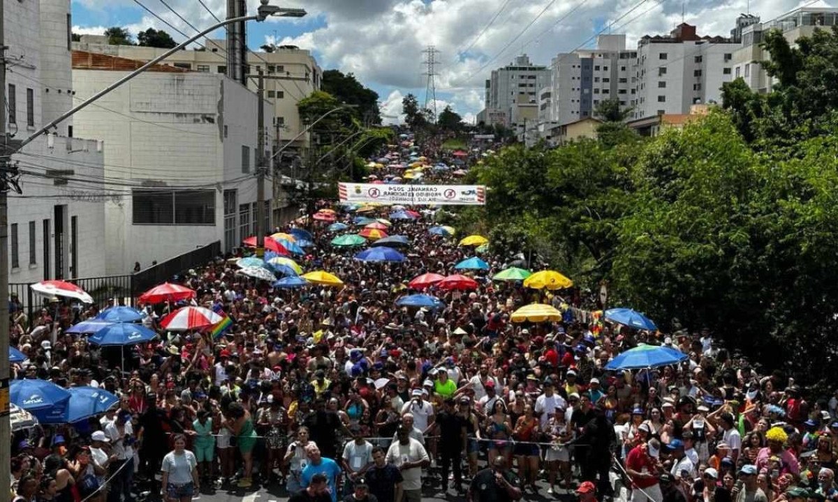 O bloco Baianeiros surgiu em 2015 e tem na identidade o carnaval de Salvador -  (crédito: Ramon Lisboa/EM/D.A Press)