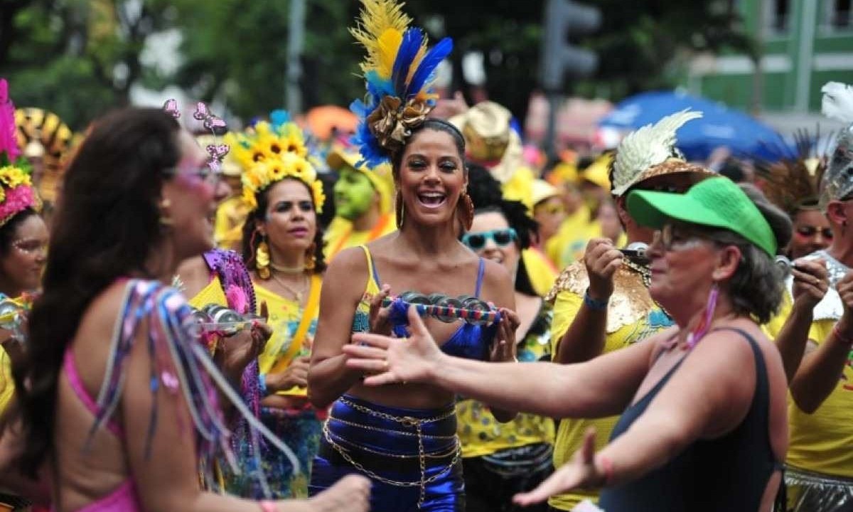 Beiço do Wando desfila na Avenida Brasil -  (crédito: Alexandre Guzanshe/EM/D.A Press)