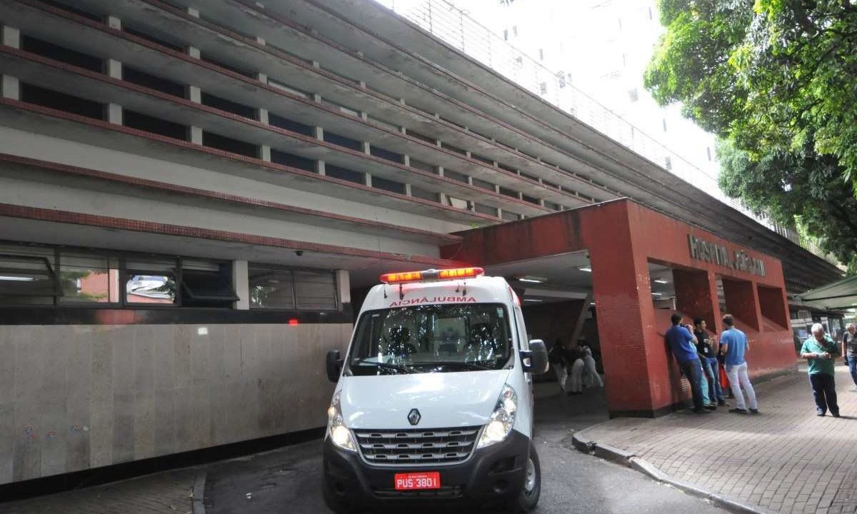 Suspeito foi socorrido e levado ao Hospital João XXIII, mas veio a óbito -  (crédito:  Gladyston Rodrigues/EM/D.A Press)