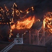 Incêndio no maior parque de diversões da Suécia - Bjorn LARSSON ROSVALL / TT News Agency / AFP
