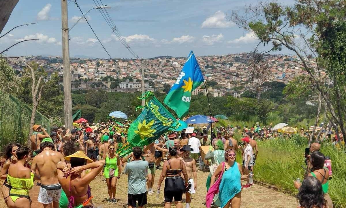 O Bloco do Manjericão partiu do Parque das Águas -  (crédito: Edésio Ferreira/EM/D.A.Press)