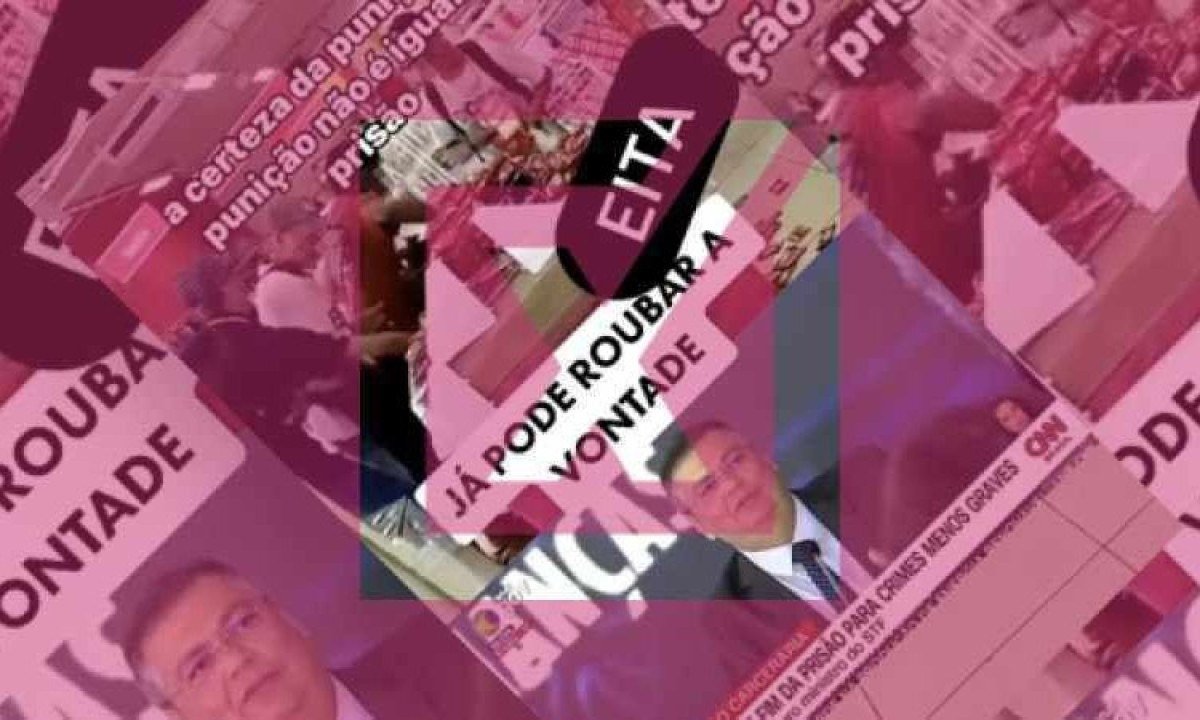 Ao produzir a montagem dos dois registros sobrepostos, vídeo sugere uma situação de causa e consequência entre o discurso de Flávio Dino e furto nas Lojas Americanas -  (crédito: Projeto Comprova)