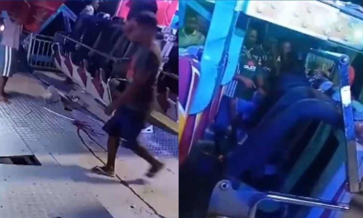Jovem que se acidentou em  parque de diversões de Salvador corre o risco de perder um braço  -  (crédito: Redes Sociais/ Reprodução )