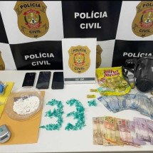 Traficante que vendia cocaína misturada com gesso é preso - PCDF/Divulgação