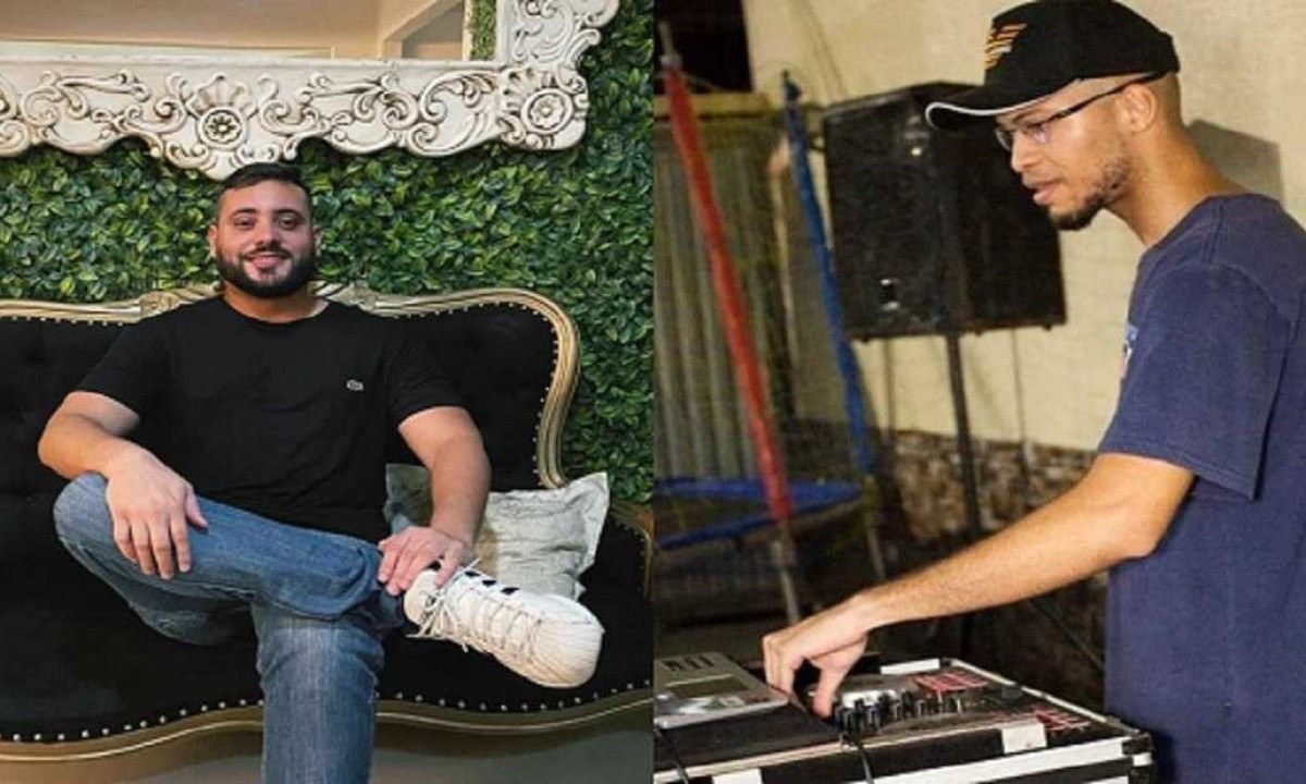 Os DJs foram identificados como Aléx Matos Adriano, 28, e Lorran Oliveira dos Santos, 34 -  (crédito: Reprodução / Redes Sociais)