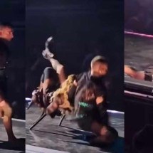 Madonna cai no chão durante apresentação nos Estados Unidos - Reprodução / Redes sociais / X