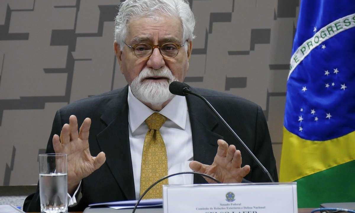 Celso Lafer na Comissão de Relações Exteriores e Defesa Nacional, do Congresso Nacional, em 2018 -  (crédito:  Roque de Sá/Agência Senado)