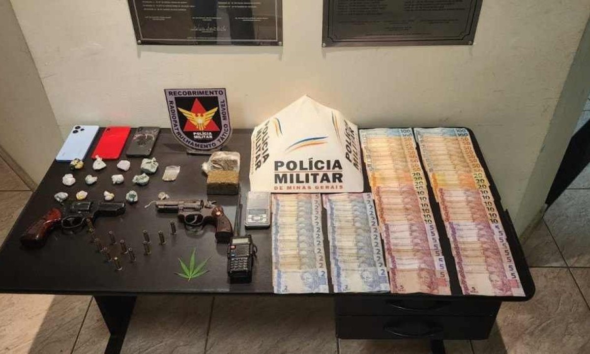 Material apreendido pela Polícia Militar -  (crédito: Polícia Militar)