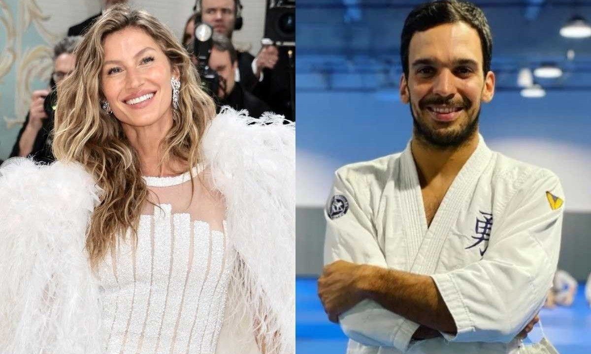 Amigos desde o divórcio de Gisele e Tom Brady, a modelo e o instrutor de jiu-jitsu mantém um relacionamento desde o último ano, segundo boatos -  (crédito: Jamie McCarthy/Getty Images/AFP/Reprodução)