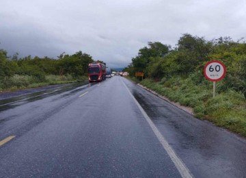 Situação real da BR 251 -  (crédito:  PRF/ divulgação)