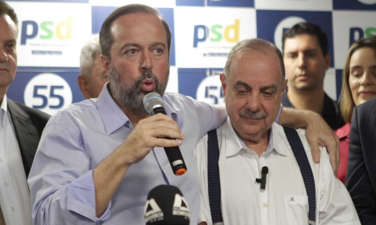 O ministro Alexandre Silveira destacou que trabalhará pela construção de uma candidatura reunindo nomes progressistas em torno de Fuad Noman -  (crédito: Edesio Ferreira/EM/D.A. Press)