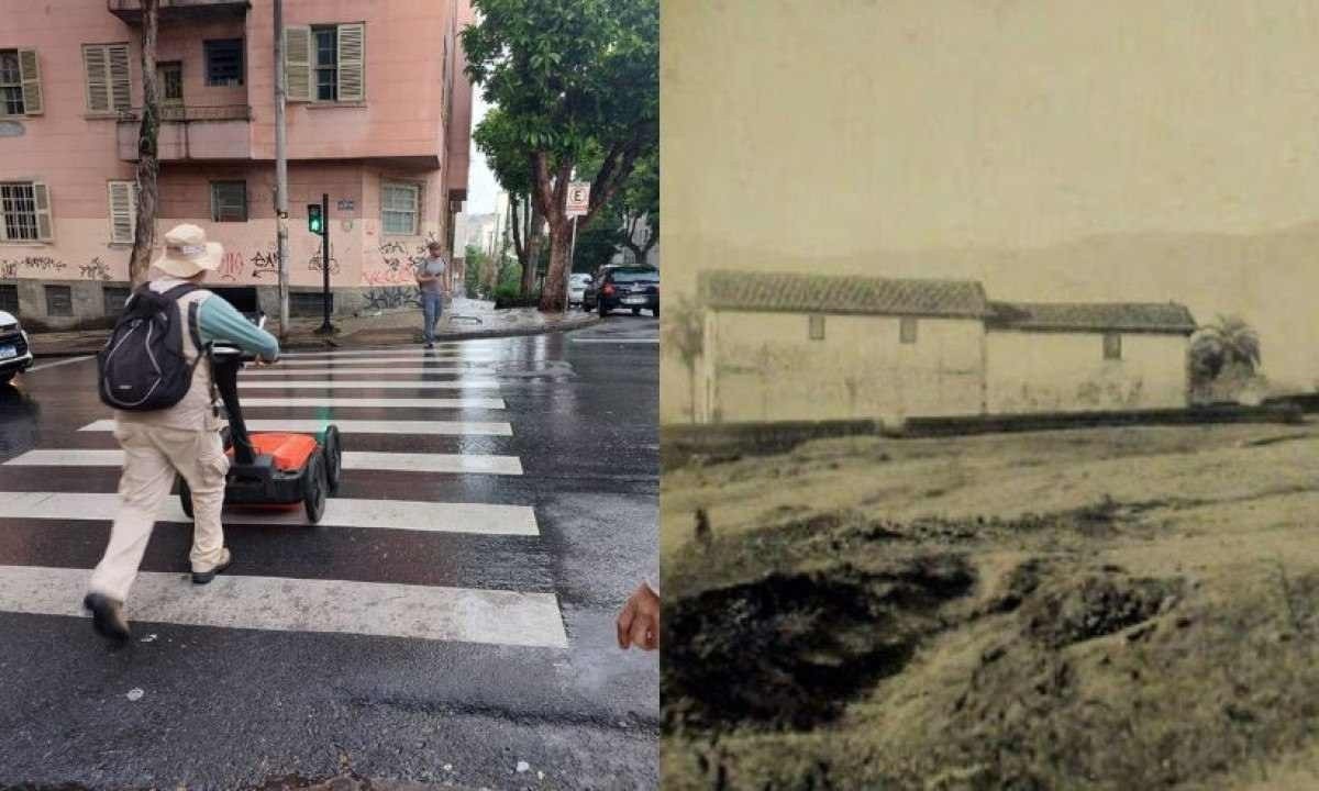 Pesquisa Arqueológica do Largo do Rosário já identificou local onde há a possibilidade de haver vestígios arqueológicos -  (crédito: Projeto NegriCidade/Divulgação)