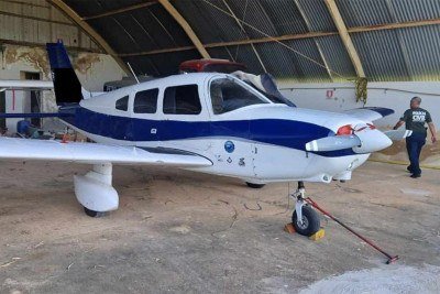 Aeronave está entre as apreensões  -  (crédito: MPMG/Divulgação)