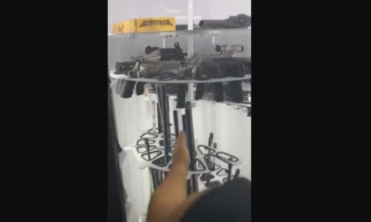 Vídeo mostra detalhes do armamento -  (crédito: Divulgação/PF)