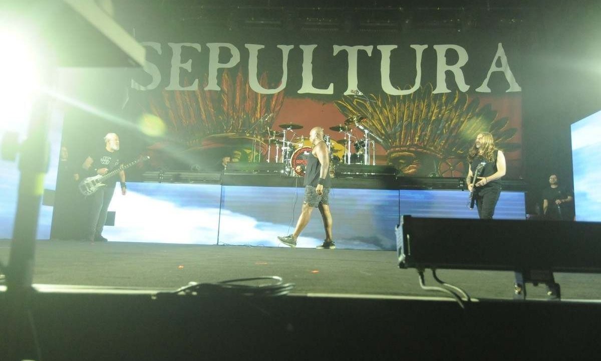 Sepultura faz show de despedida em Belo Horizonte -  (crédito: Alexandre Guzanshe/EM/D.A press)