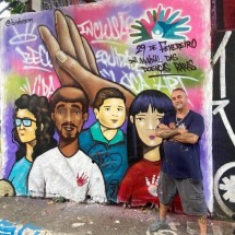 Pessoas com doenças raras são tema de mural no Beco do Batman, em São Paulo - PbW Motion Graphics/ Divulgação