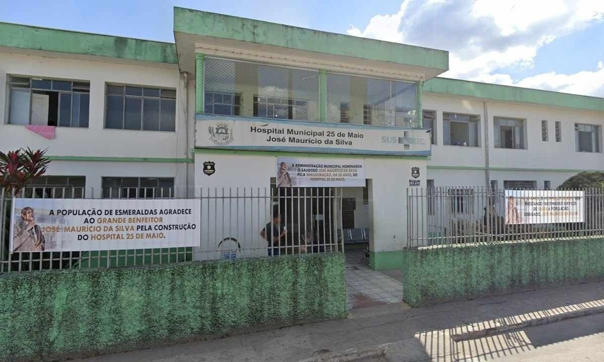 Criança foi levada ao Hospital 25 de Maio, em Esmeraldas, mas chegou ao local já sem vida -  (crédito: Reprodução/Google Street View)