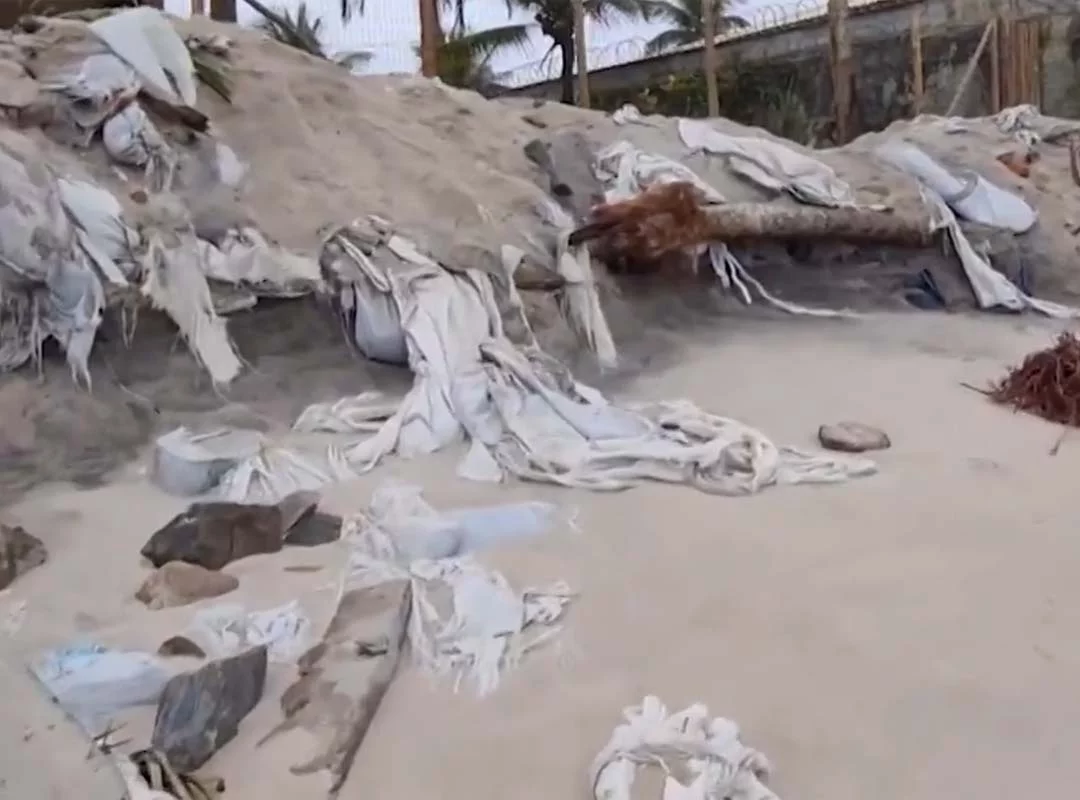 Erosão costeira ameaça cada vez mais as praias do litoral brasileiro - Reproduçao de vídeo Prefeitura de Ilhéus