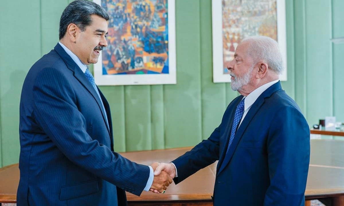 Lula conversou com Maduro sobre eleições durante encontro na Celac, na semana passada -  (crédito: Ricardo Stuckert/PR - 30/05/2023)