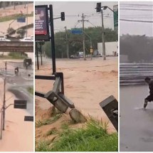 Contagem entra em alerta vermelho depois de chuvas que alagaram ruas e avenidas - Redes sociais/Reprodução