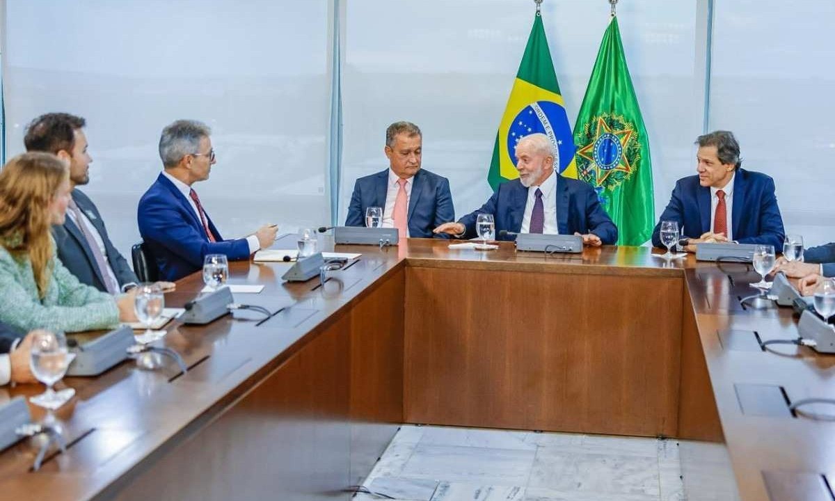 Governador de Minas Gerais, Romeu Zema, e presidente Luiz Inácio Lula da Silva (PT) se reuniram nessa quarta-feira -  (crédito: Ricardo Stuckert)