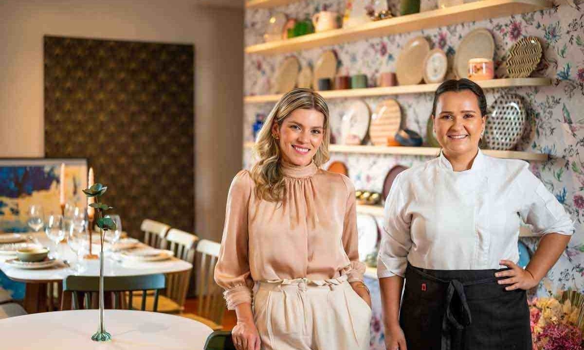 A recente mudança do nome do bufê para A Chef reforça o desejo de Gabriela Gontijo e Bruna Costa de valorizar o protagonismo das mulheres -  (crédito: Gustavo Andrade/Divulgação)