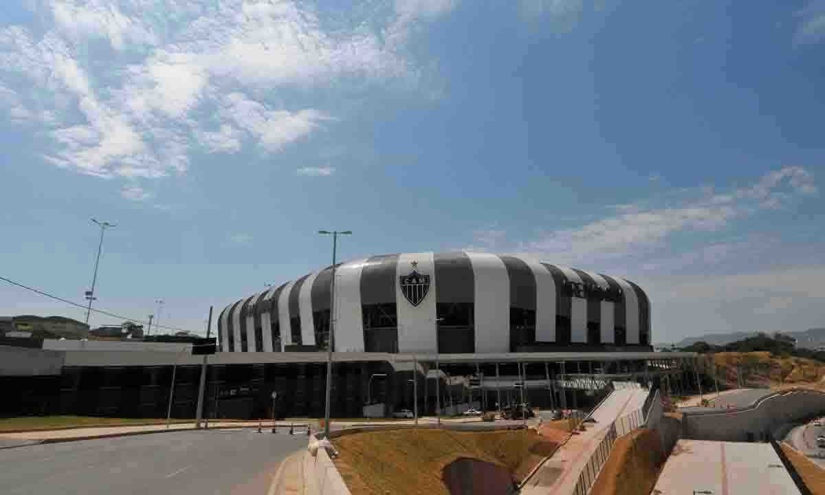 A Arena MRV, estÃ¡dio do AtlÃ©tico, foi inaugurada em agosto de 2023 -  (crédito: Gladyston Rodrigues/EM/DA. Press â?? 24/8/23)