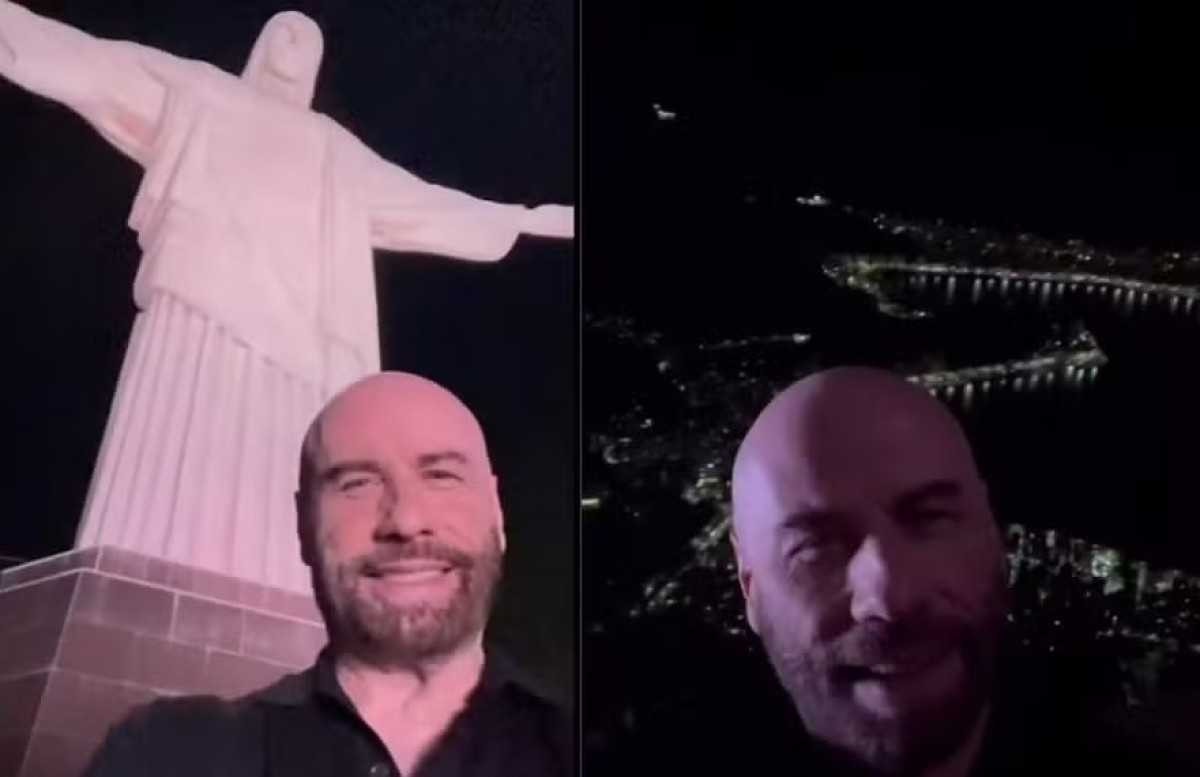 John Travolta conta o motivo de sua viagem ao Rio