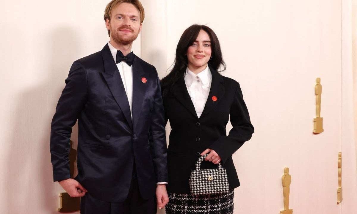 Billie Eilish e Finneas OConnell participam da 96&amp;ordf; edi&amp;ccedil;&amp;atilde;o do Oscar -  (crédito: JC Olivera / AFP)