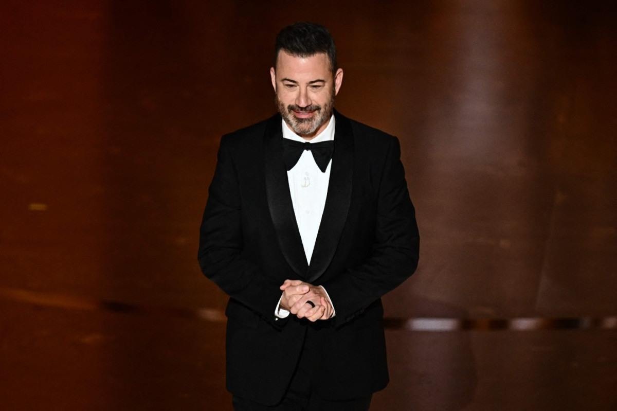 Jimmy Kimmel durante a apresentação de 96ª edição do Oscar 