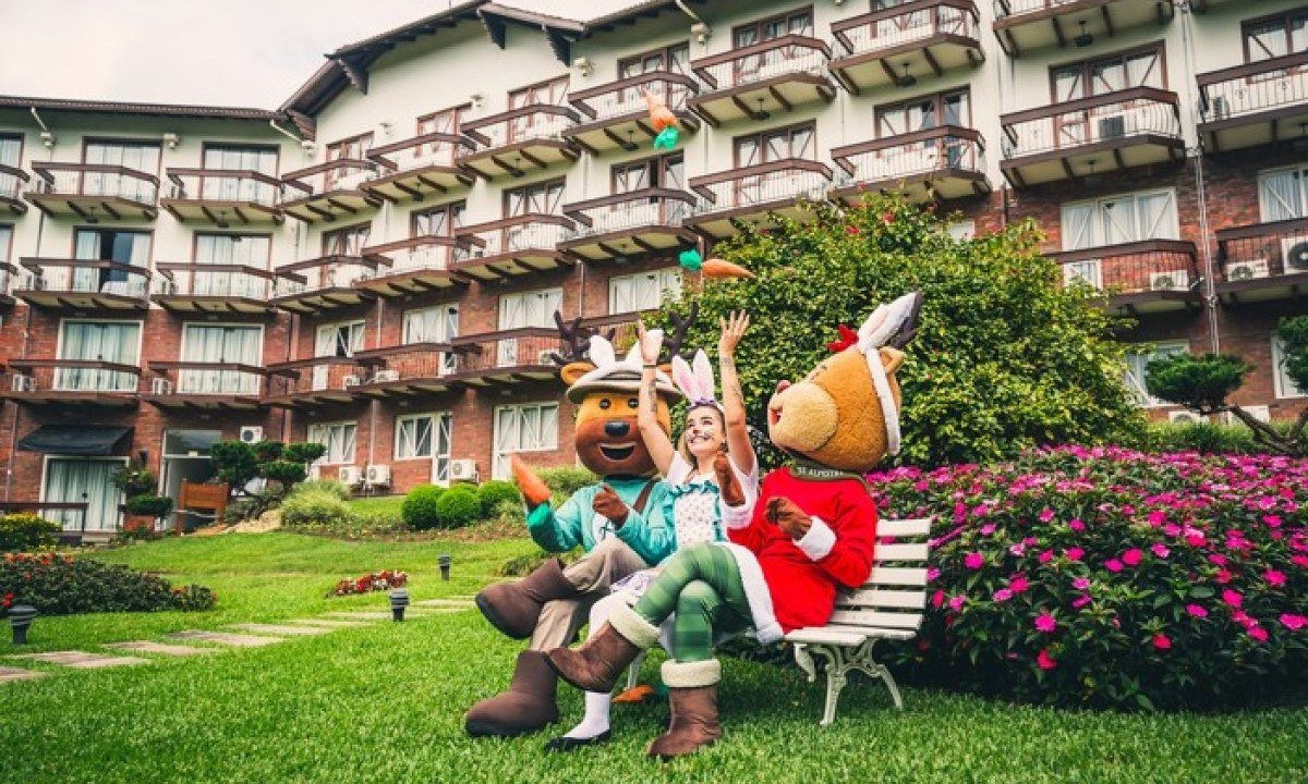Programação de Páscoa do Hotel Alpestre, em Gramado, vai até dia 31 de março -  (crédito: Uai Turismo)