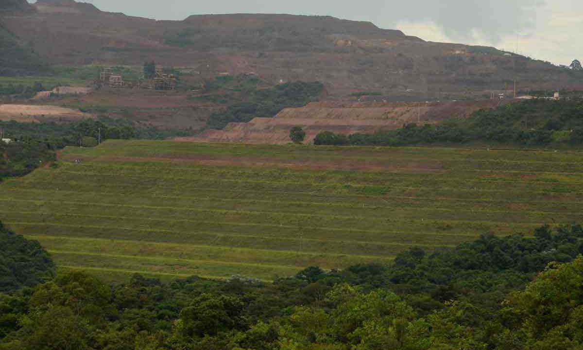 Vista da Barragem Serra Azul, em Itatiaiuçu:  estrutura está no maior patamar de emergência, o nível 3, classificado como 