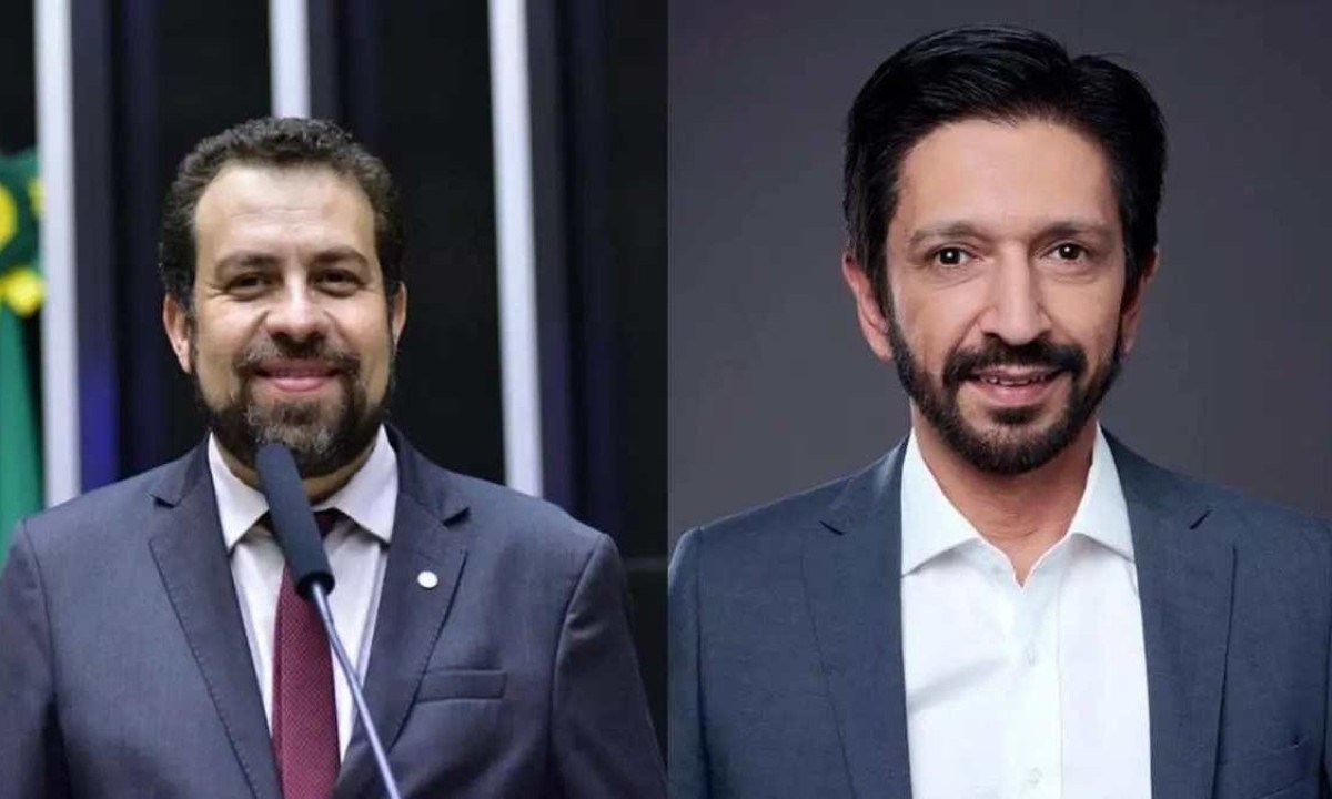 Boulos e Nunes são pré-candidatos à Prefeitura de São Paulo -  (crédito: Redes Sociais/Reprodução)
