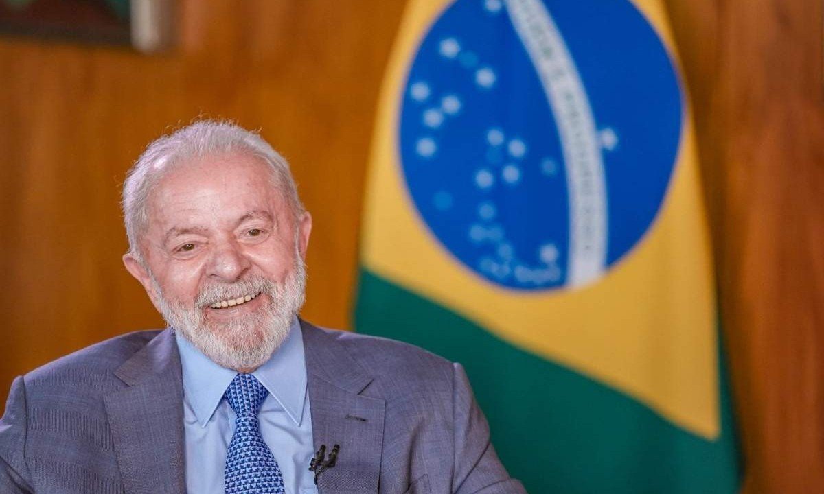 Presidente Luiz In&aacute;cio Lula da Silva concedeu entrevista ao jornalista C&eacute;sar Filho para o jornal SBT Brasil -  (crédito: Ricardo Stuckert / PR)