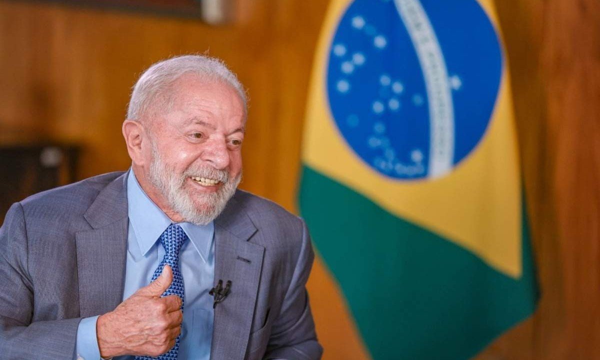 Presidente Luiz Inácio Lula da Silva dá entrevista ao jornalista César Filho para o jornal SBT Brasil -  (crédito: Ricardo Stuckert / PR)