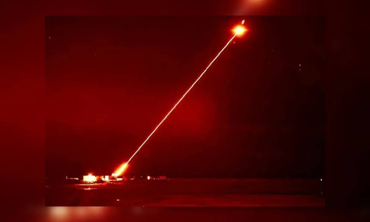 Arma da laser DragonFire do Reino Unido  -  (crédito: UK Ministry of Defence)