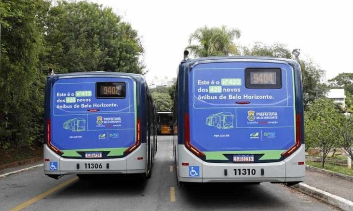 Belo Horizonte já tem 648 novos ônibus circulando nas ruas -  (crédito: Divulgação/PBH)