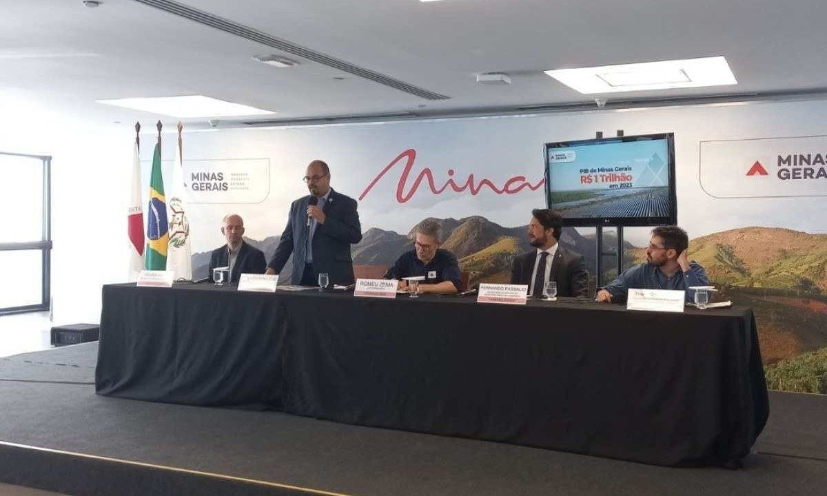 O resultado foi anunciado pelo governador Romeu Zema (Novo) com base em estudos da Fundação João Pinheiro (FJP), na manhã desta quinta-feira (14/3) -  (crédito: Bruno Nogueira/EM/D.A Press)
