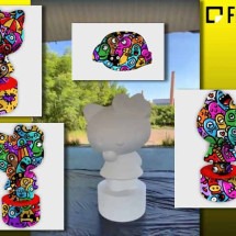 Artistas brasileiros fazem homenagem aos 50 anos da ‘Hello Kitty’ - Instagram @iannacconearts