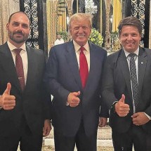 Trump recebe Eduardo Bolsonaro e Mario Frias nos EUA - Instagram/Reprodução